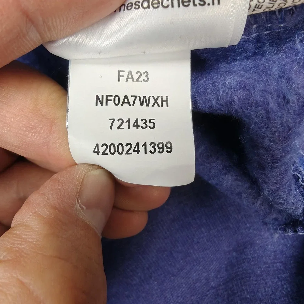 The North‎ Face Sweatshirt Mens Large Purple Heritage Patch Fleece Crewneck